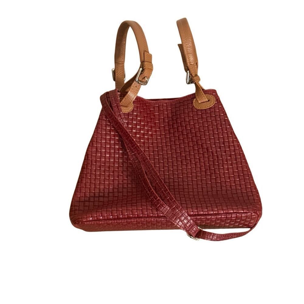 Vera Pelle Woven Leather Handbag